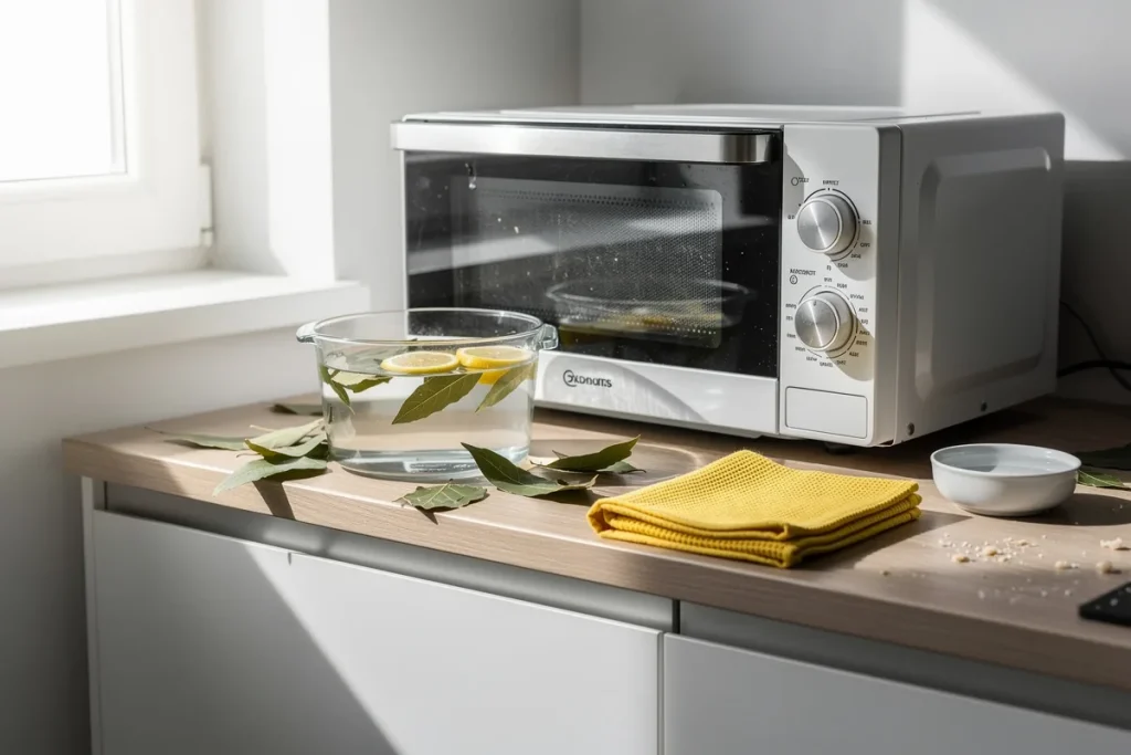 Dla ekspertów od sprzątania to trik nie do pobicia: jak używać liścia laurowego, żeby usunąć zapach z mikrofalówki