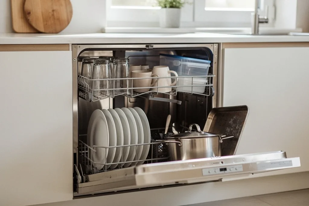 Jak ułożyć naczynia w górnym i dolnym koszu zmywarki, żeby lepiej domywała
