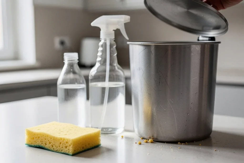 Psikanie octem do kosza na śmieci: do czego służy i jak często to robić